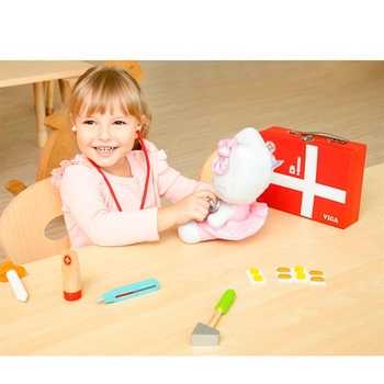Дерев'яний ігровий набір Viga Toys Валізка доктора (50530) - Pampik - 6