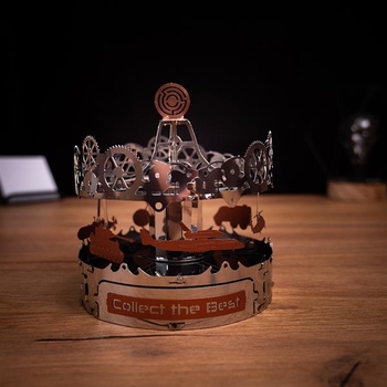 Колекційна модель-конструктор Metal Time Riding the Best Карусель механічна (MT042) - Pampik - 3