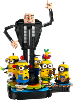Конструктор LEGO Despicable Me 4 Ґру й посіпаки з кубиків 839 деталей (75582) - Pampik - 4