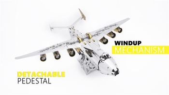 Колекційна модель Metal Time Ukrainian Dream Exclusive Edition Ан-225 Мрія, двокольорова, зібрана (MT001EE/READY) - Pampik - 9