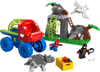 Конструктор LEGO Marvel Павук та його неймовірні друзі Динозаврячий рятувальний транспорт команди Павука 136 деталей (11199) - Pampik - 4
