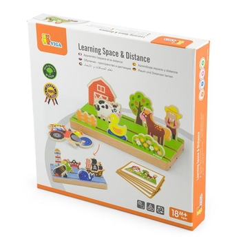 Дерев'яний ігровий набір Viga Toys Простір і відстань (50183) - Pampik - 2