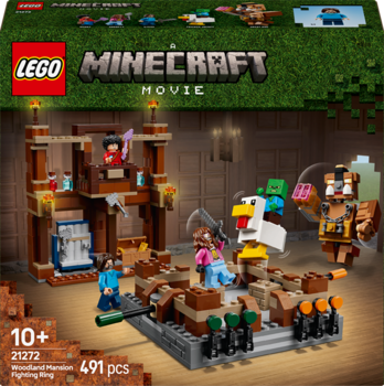 Конструктор LEGO Minecraft Бійцівський ринг у лісовому маєтку, 491 деталь (21272) - Pampik