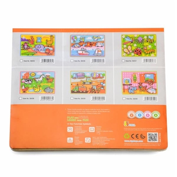 Деревянная рамка-вкладыш Viga Toys Спецмашины (56439) - Pampik - 3