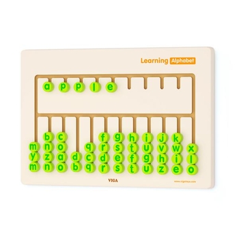 Деревянная обучающая игрушка Viga Toys Английский алфавит (50674FSC) - Pampik