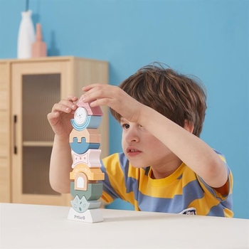 Деревянная пирамидка-балансир PolarB Башенка (44070) - Pampik - 5