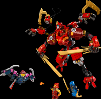 Конструктор LEGO NINJAGO Робот-скелелаз ніндзя Кай 623 деталі (71812) - Pampik - 4