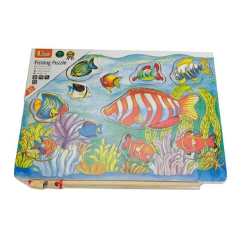 Пазл Viga Toys Магнитная рыбалка, 8 элементов (58423) - Pampik - 2
