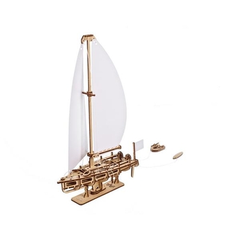 Деревянный механический 3D конструктор Ugears Яхта Океанская Красавица (70193) - Pampik - 4