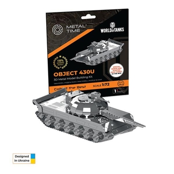 Коллекционная модель-конструктор Metal Time World of Tanks танк Object 430 (MT065) - Pampik