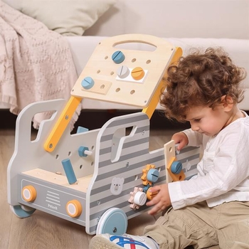 Деревянная машинка с инструментами PolarB (44066) - Pampik - 8