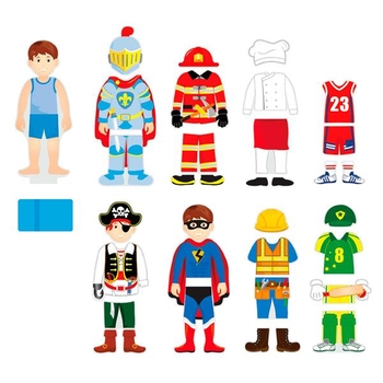 Набор магнитов Viga Toys Гардероб мальчика (50021) - Pampik - 3