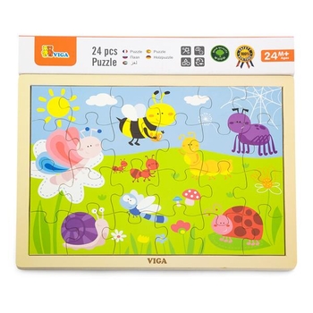 Дерев'яний пазл Viga Toys Парк, 24 ел. (50199) - Pampik - 2