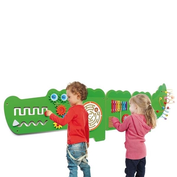 Бизиборд Viga Toys Крокодил, 5 секций (50346FSC) - Pampik - 5