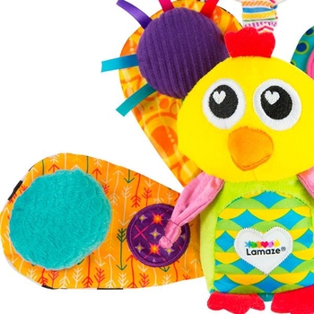 М'яка іграшка-підвіска Lamaze Павич, з пищалкою (L27013) - Pampik - 4