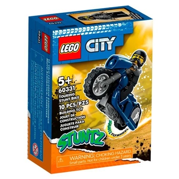 Конструктор LEGO City Stuntz Туристичний трюковий мотоцикл 10 деталей (60331) - Pampik - 8