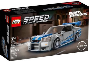 Конструктор LEGO Speed Champions Подвійний форсаж Nissan Skyline GT-R R34, 319 деталей (76917) - Pampik
