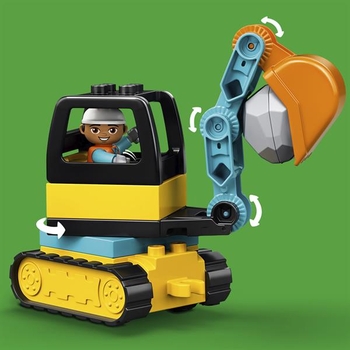 Конструктор LEGO DUPLO Вантажівка та гусеничний екскаватор 20 деталей (10931) - Pampik - 9