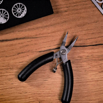 Набір інструментів для складання моделей Metal Time Standard Toolkit, плоскогубці та надфіль (STNTK22-2) - Pampik - 6