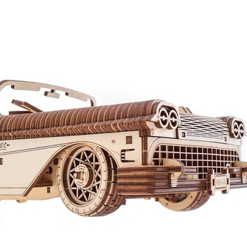 Деревянный механический 3D конструктор Ugears Кабриолет мечты VM-05 (70073) - Pampik - 5