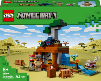 Конструктор LEGO Minecraft Шахтна експедиція Броненосець 247 деталей (21269) - Pampik - 2