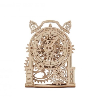 Деревянный механический 3D конструктор Ugears Винтажный будильник (70163) - Pampik - 2