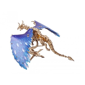 Деревянный механический 3D конструктор Ugears Дракон Ураган (70151) - Pampik - 3