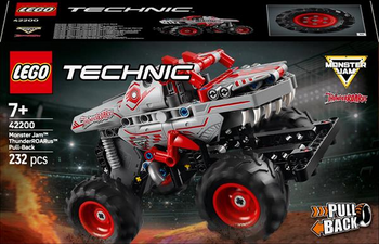 Конструктор LEGO Technic Monster Jam ThunderROARus з інерційним двигуном, 232 деталі (42200) - Pampik