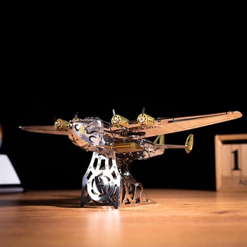 Колекційна модель-конструктор Metal Time Splashing Dreamer Боїнг-314 механічний (MT053) - Pampik - 13