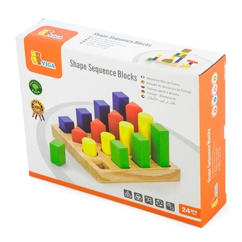 Деревянный сортер Viga Toys Фигуры и размеры (51367) - Pampik - 2