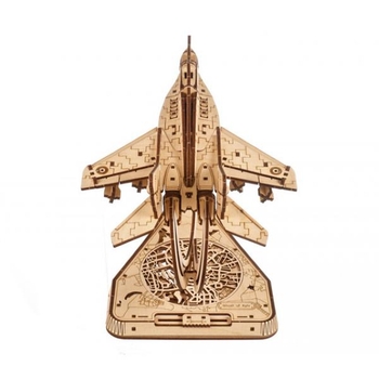 Деревянный механический 3D конструктор Ugears Призрак Киева (70191) - Pampik - 6