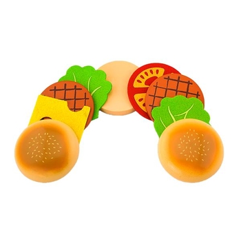 Іграшкові продукти Viga Toys Дерев'яні гамбургер і кола (51602) - Pampik - 4