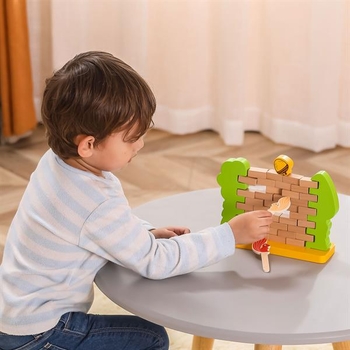 Настольная игра Viga Toys Стена из кирпичиков (44566) - Pampik - 5