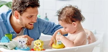 Конструктор LEGO DUPLO My First Веселе купання Плаваючий поїзд із тваринками 14 деталей (10965) - Pampik - 2