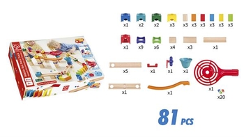 Конструктор-лабиринт Hape Marble Run Гоночная трасса 81 эл. (E1101) - Pampik - 8