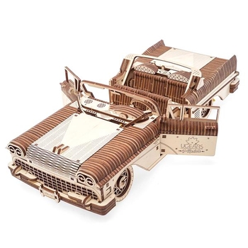 Деревянный механический 3D конструктор Ugears Кабриолет мечты VM-05 (70073) - Pampik - 3