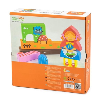 Магнітний пазл Viga Toys Червона Шапочка (50075) - Pampik - 3