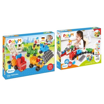 Конструктор PolyM Міська техніка 130 деталей (760024) - Pampik - 8