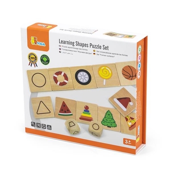 Деревянный пазл-игра Viga Toys Изучаем формы (44506) - Pampik - 2