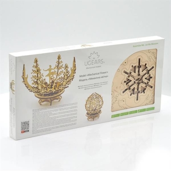 Деревянный механический 3D конструктор Ugears Механический цветок (70019) - Pampik - 5