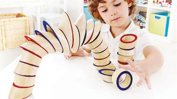 Головоломка из бамбука Hape Totter Tower Башня (E5524) - Pampik - 8