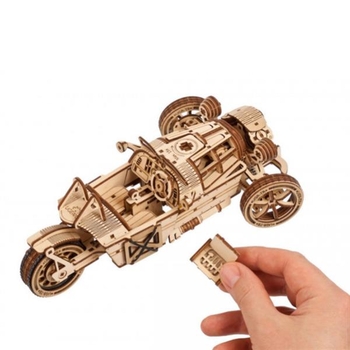 Деревянный механический 3D конструктор Ugears Трицикл UGR-S (70216) - Pampik - 8
