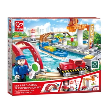 Игрушечная железная дорога Hape Грузоперевозки (E3790) - Pampik - 10