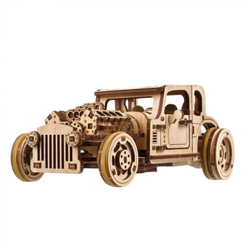 Деревянный механический 3D конструктор Ugears Хот Род Лютая мышь (70192) - Pampik