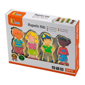 Набір магнітних фігурок Viga Toys Діти (59699VG) - Pampik - 2