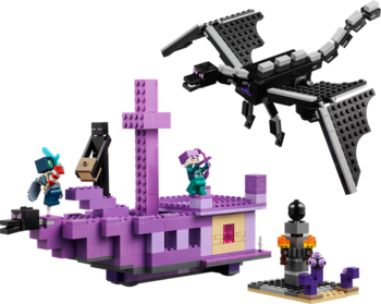 Конструктор LEGO Minecraft Дракон Енду і Корабель Краю 657 деталей (21264) - Pampik - 4