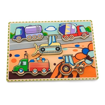 Деревянная рамка-вкладыш Viga Toys Спецмашины (56439) - Pampik