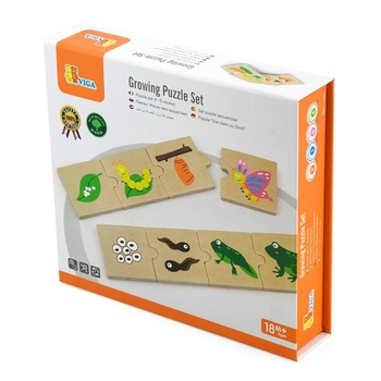 Логический пазл Viga Toys Что из чего произрастает 24 эл. (51609) - Pampik - 2