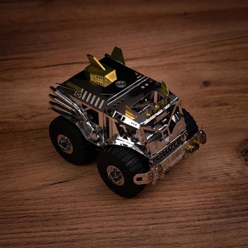 Колекційна модель-конструктор Metal Time Trophy Hunter Всюдихід Шерп механічний, двоколірний (MT056) - Pampik - 6