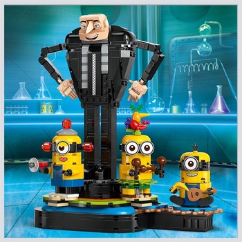 Конструктор LEGO Despicable Me 4 Ґру й посіпаки з кубиків 839 деталей (75582) - Pampik - 5